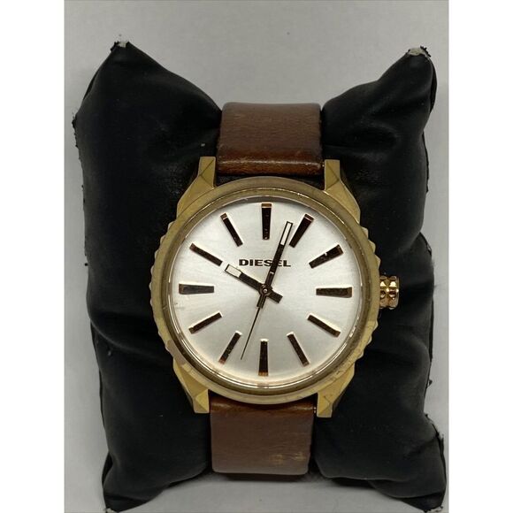 Diesel Nuki DZ-5477 Women's Brown Leather Analog Dial Quartz Wrist Watch VK603 - Picture 3 of 12